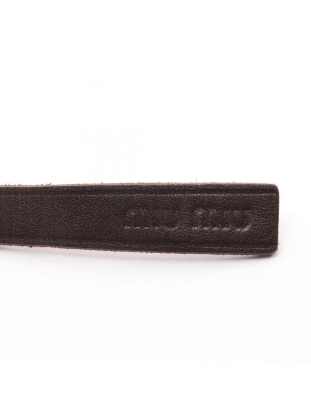 Miu Miu Belt Gold Leather